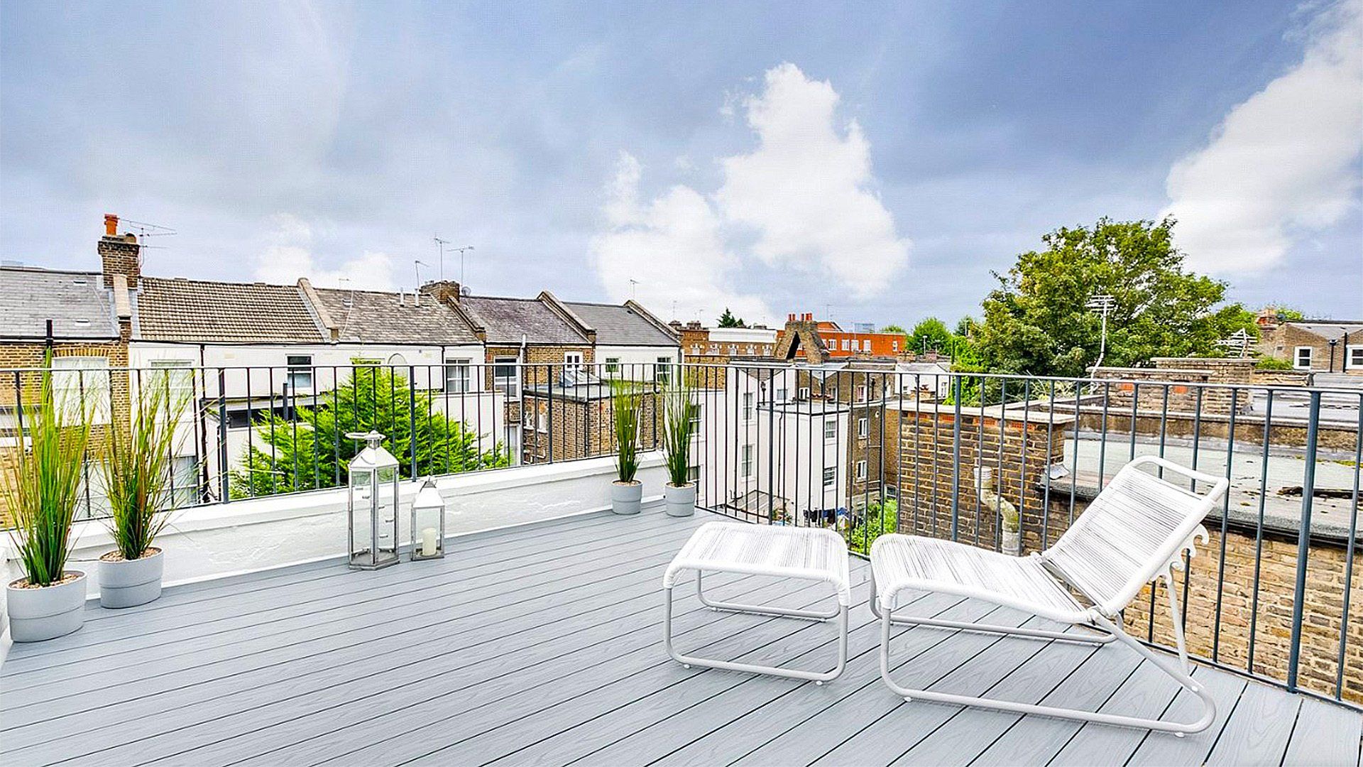 Roof terrace interior design