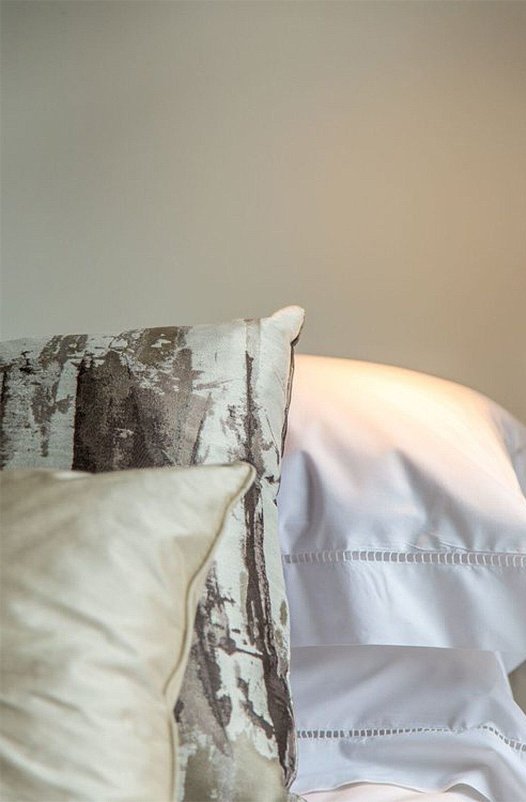 Pillows closeup interior design