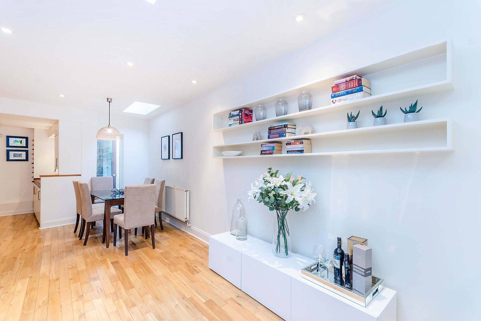 Livingroom and dining area interior design