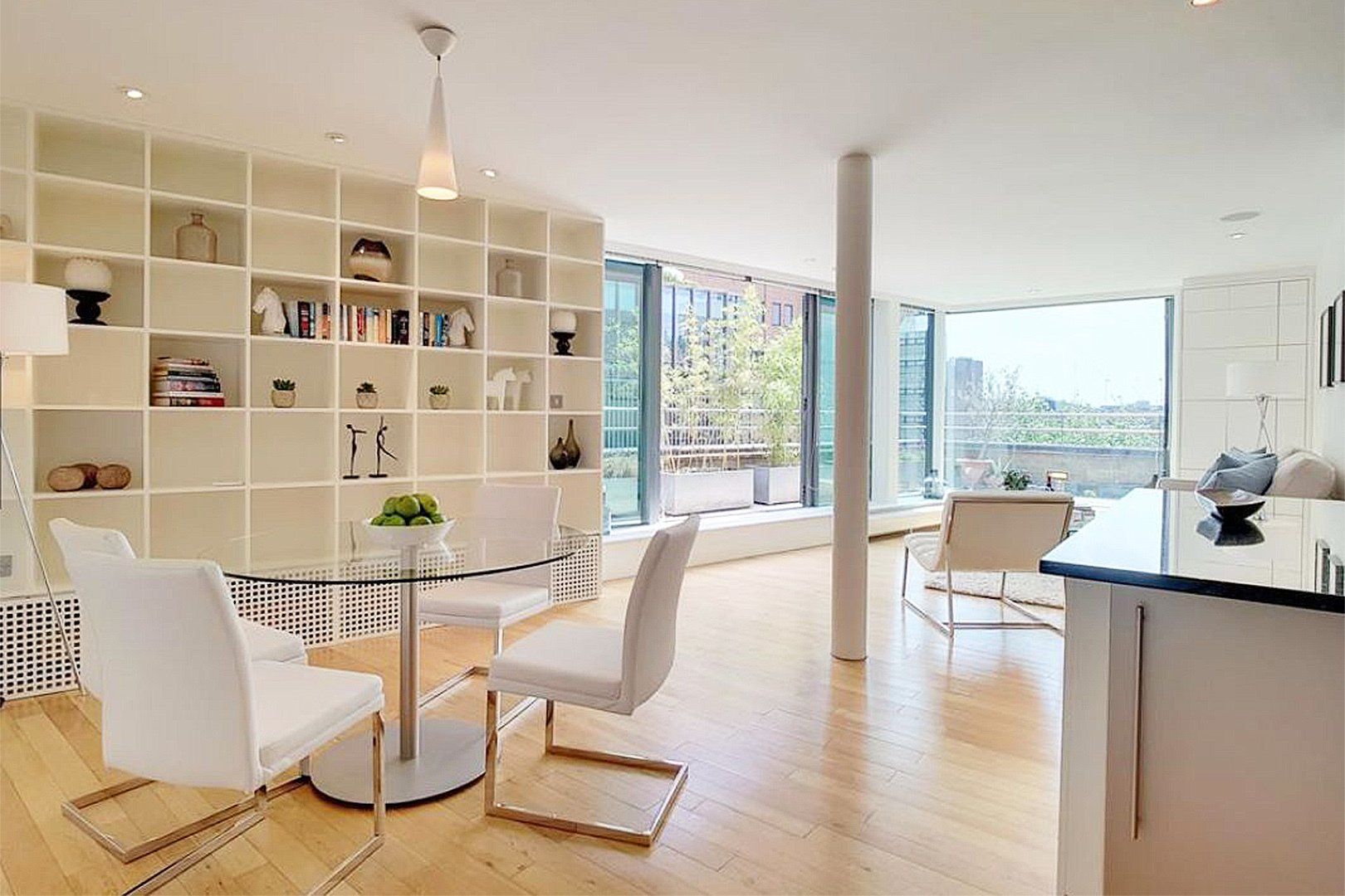 Livingroom and dining area interior design