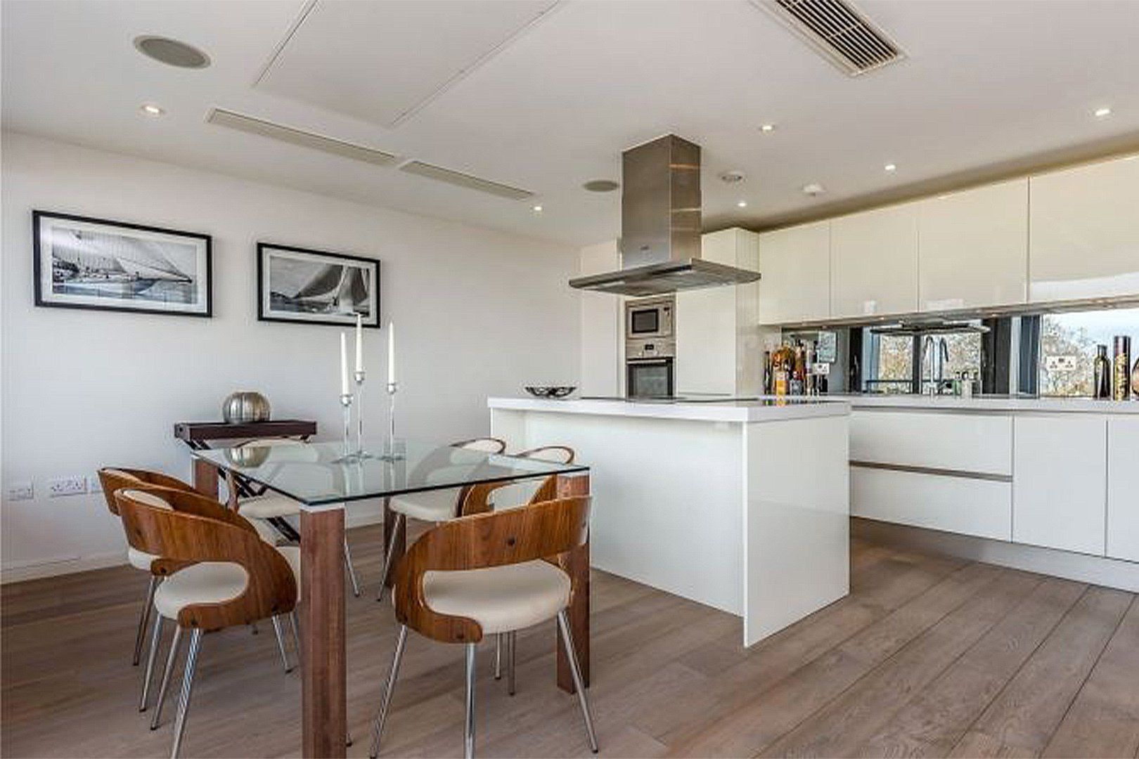 Kitchen and dining area interior design