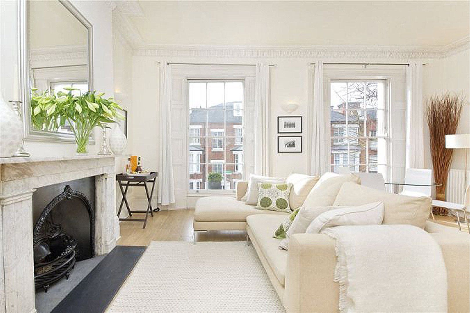 Open space with kitchen and livingroom interior design