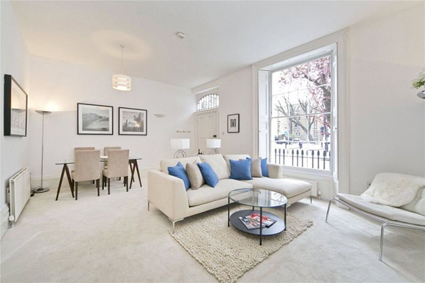 Livingroom and dining area interior design