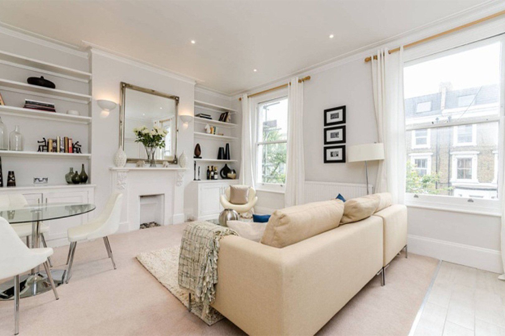 Livingroom and dining area interior design