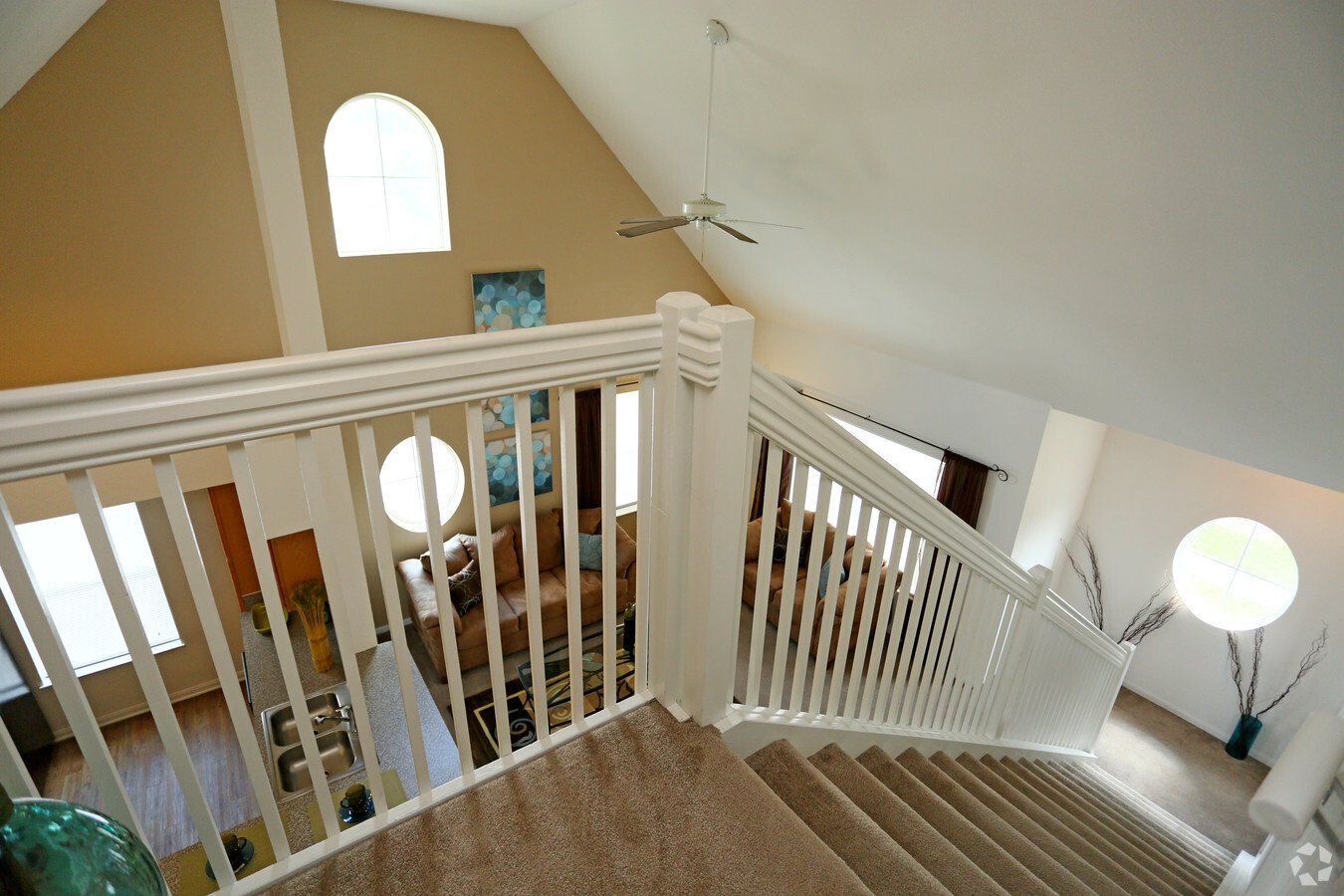 Twin oaks interior stairs
