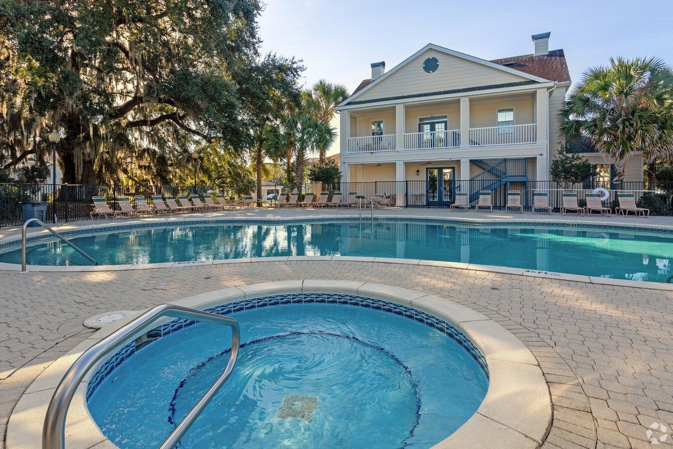 Twin oaks swimming pool and hot tub