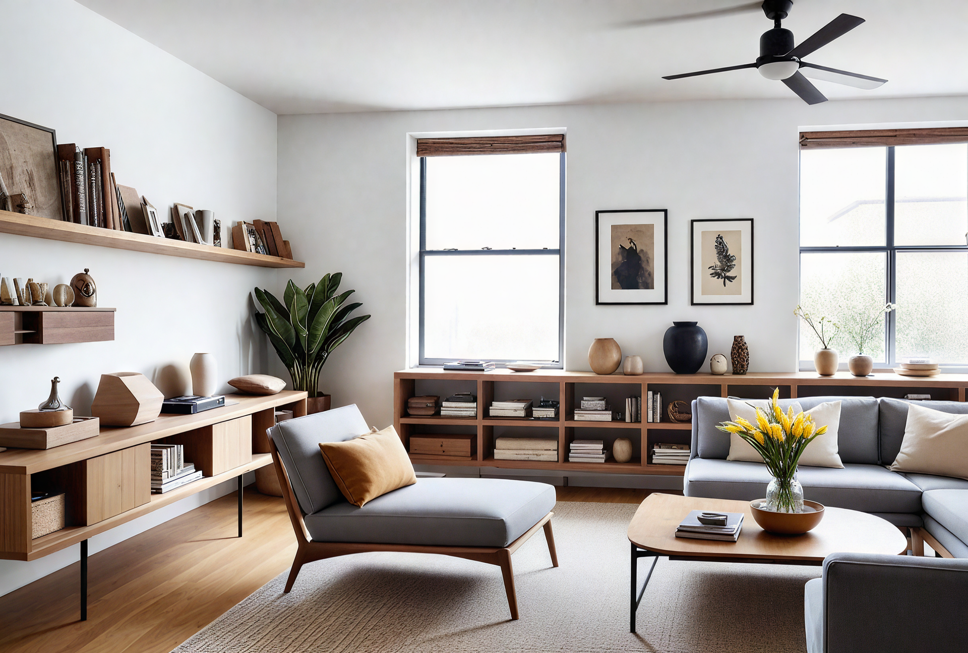 A living room with a piano and a painting on the wall.