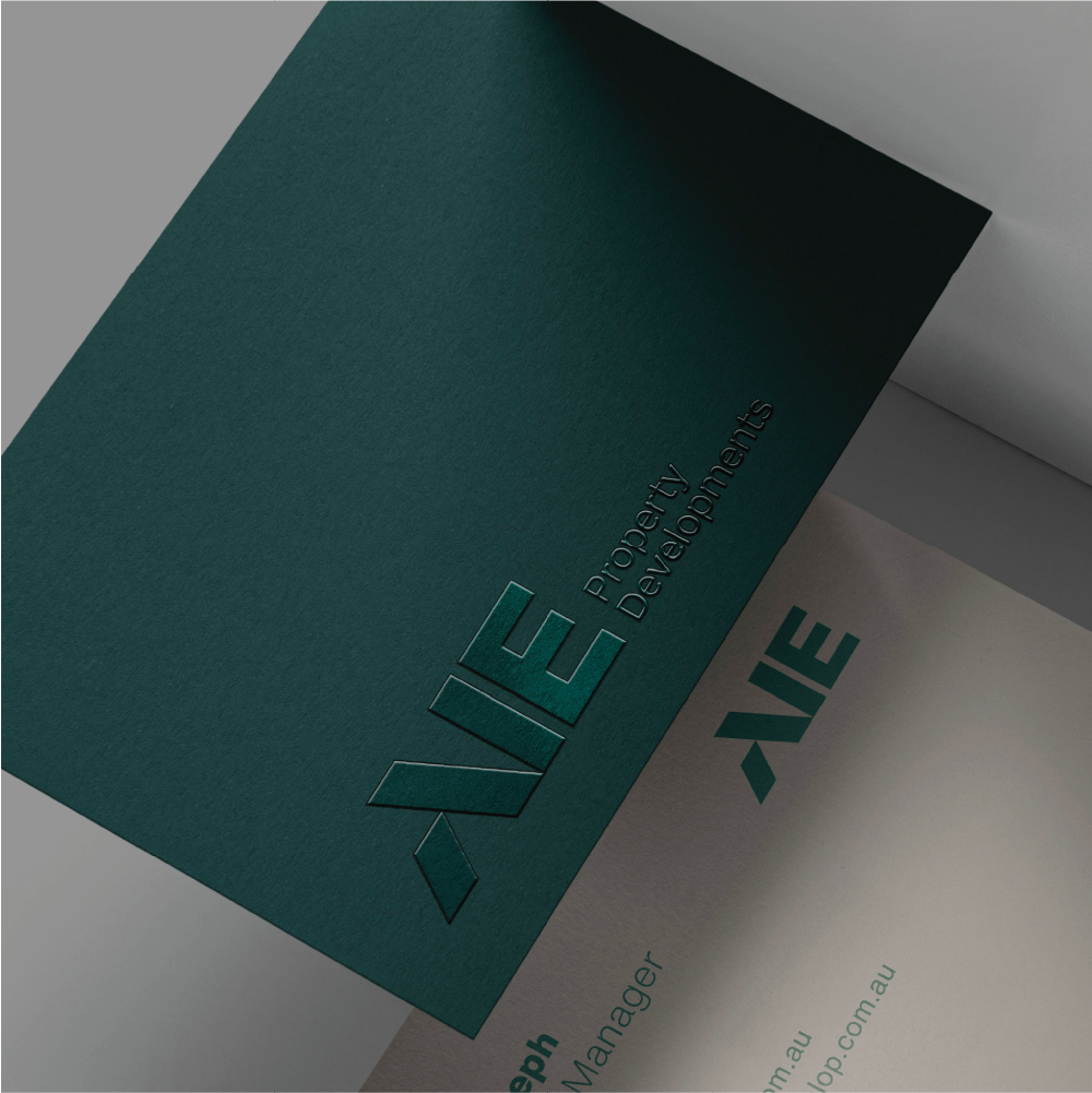 a business card for a company called aie