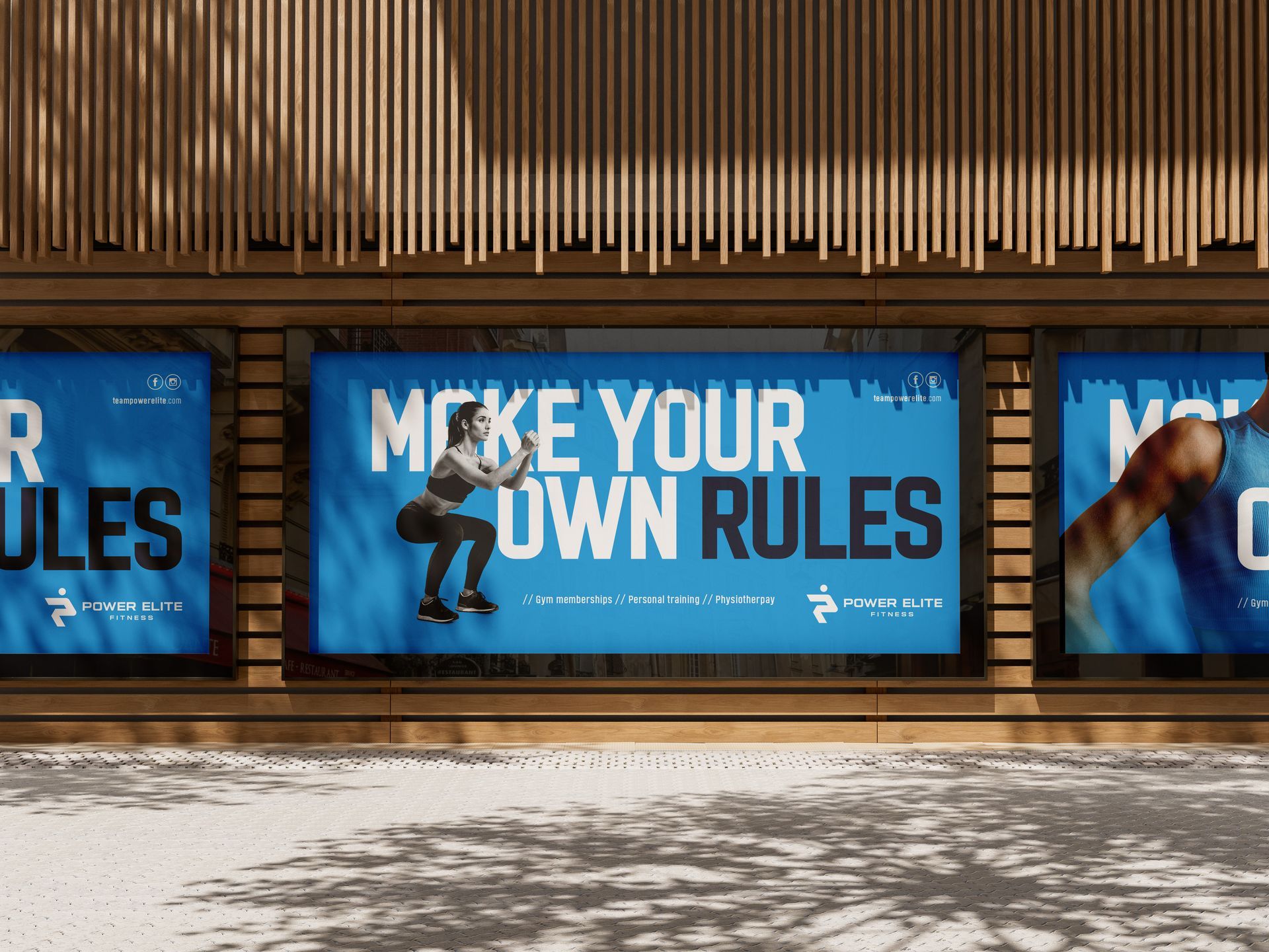 a building with a sign that says make your own rules