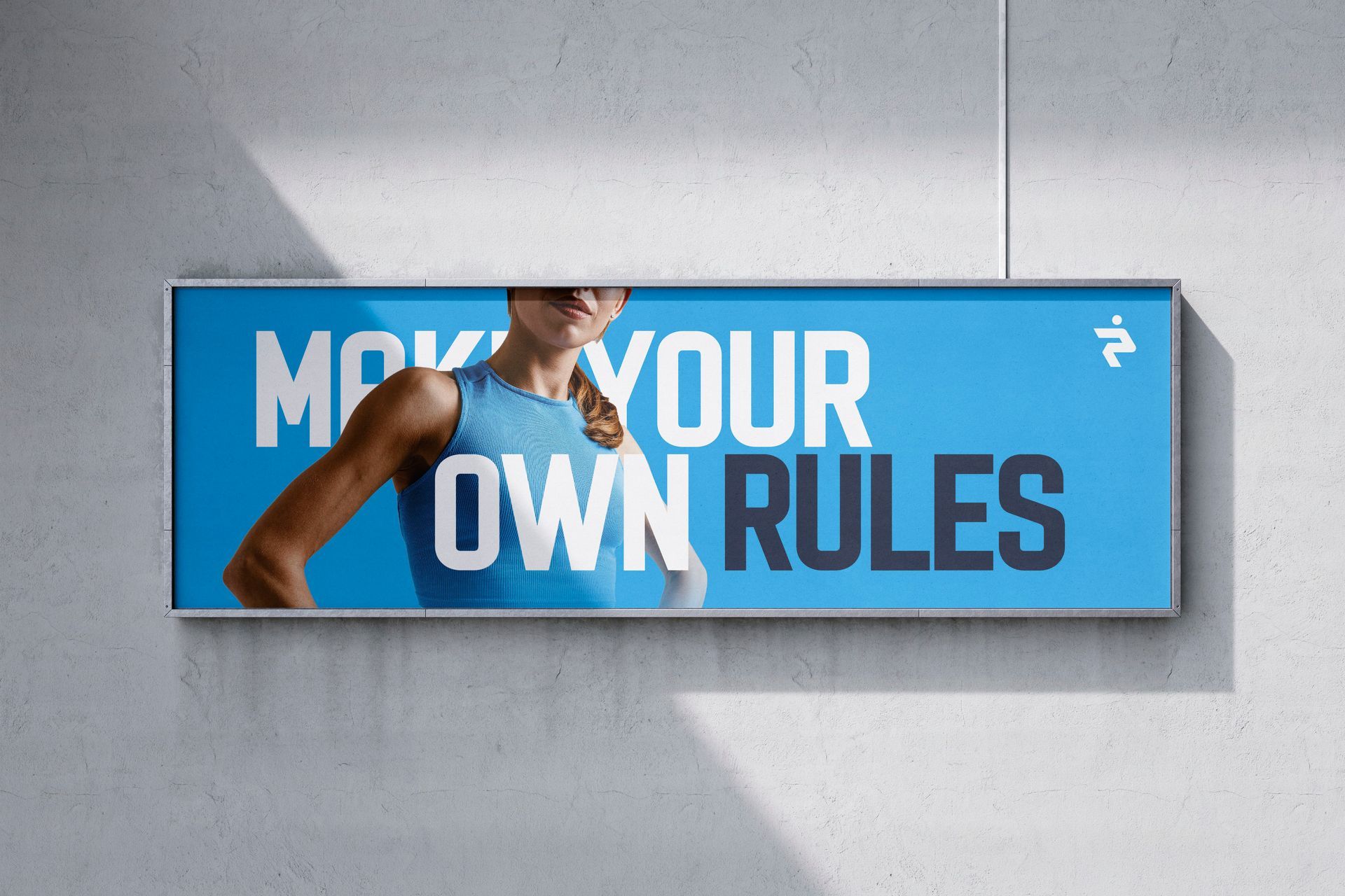 a sign on a wall that says make your own rules