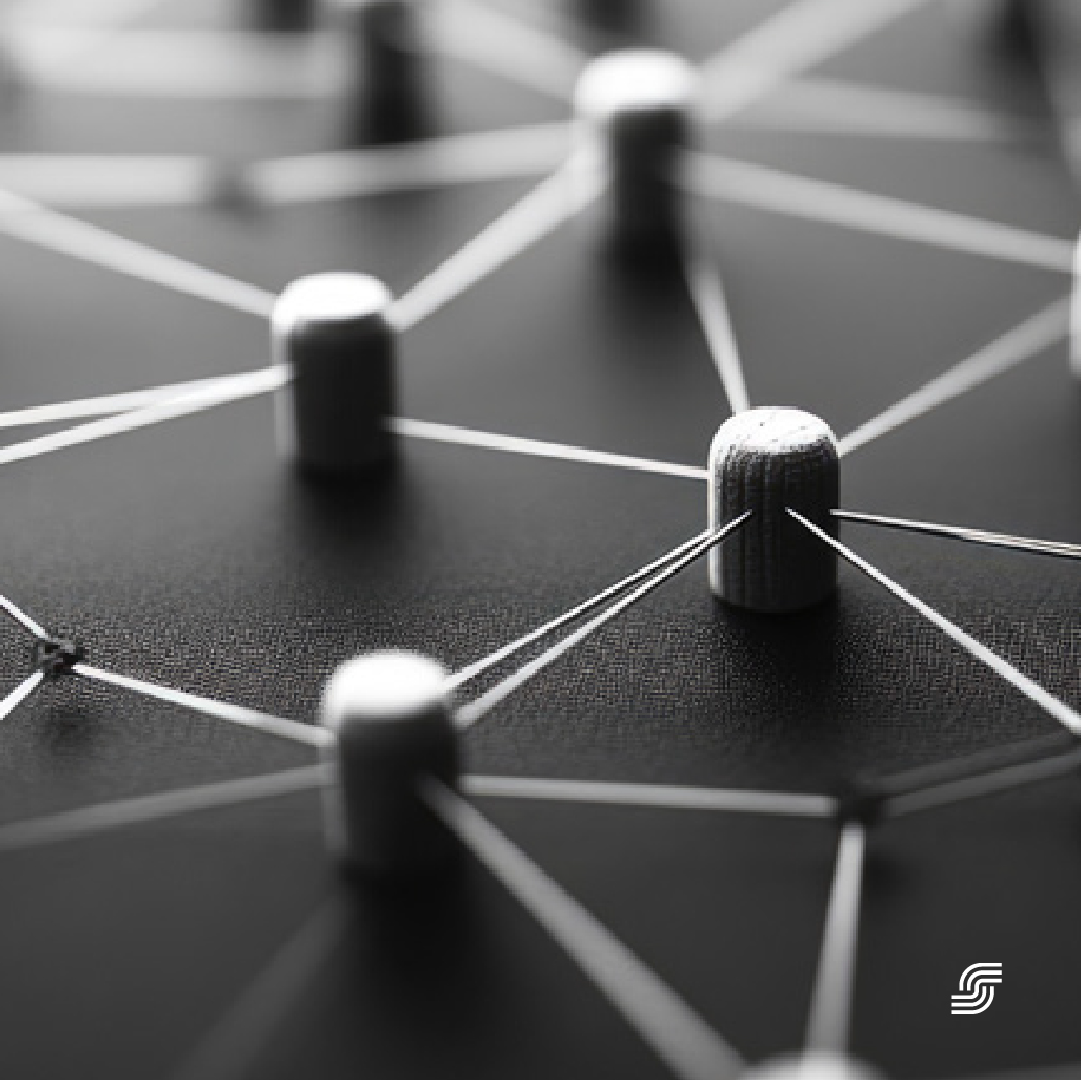 a man is running on a blue and purple billboard .