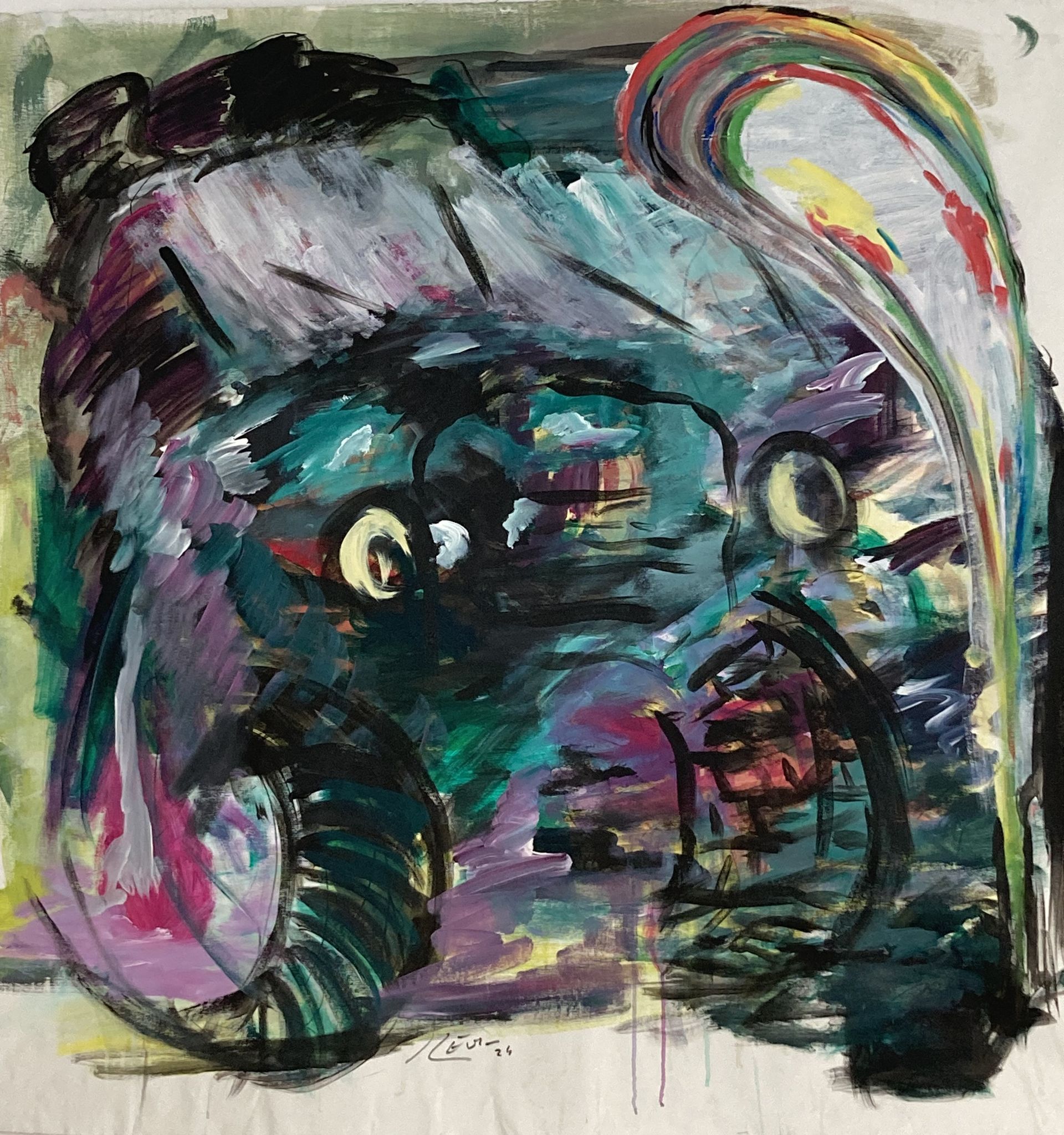 Truck; Acfryl auf Leinwand; 135x135