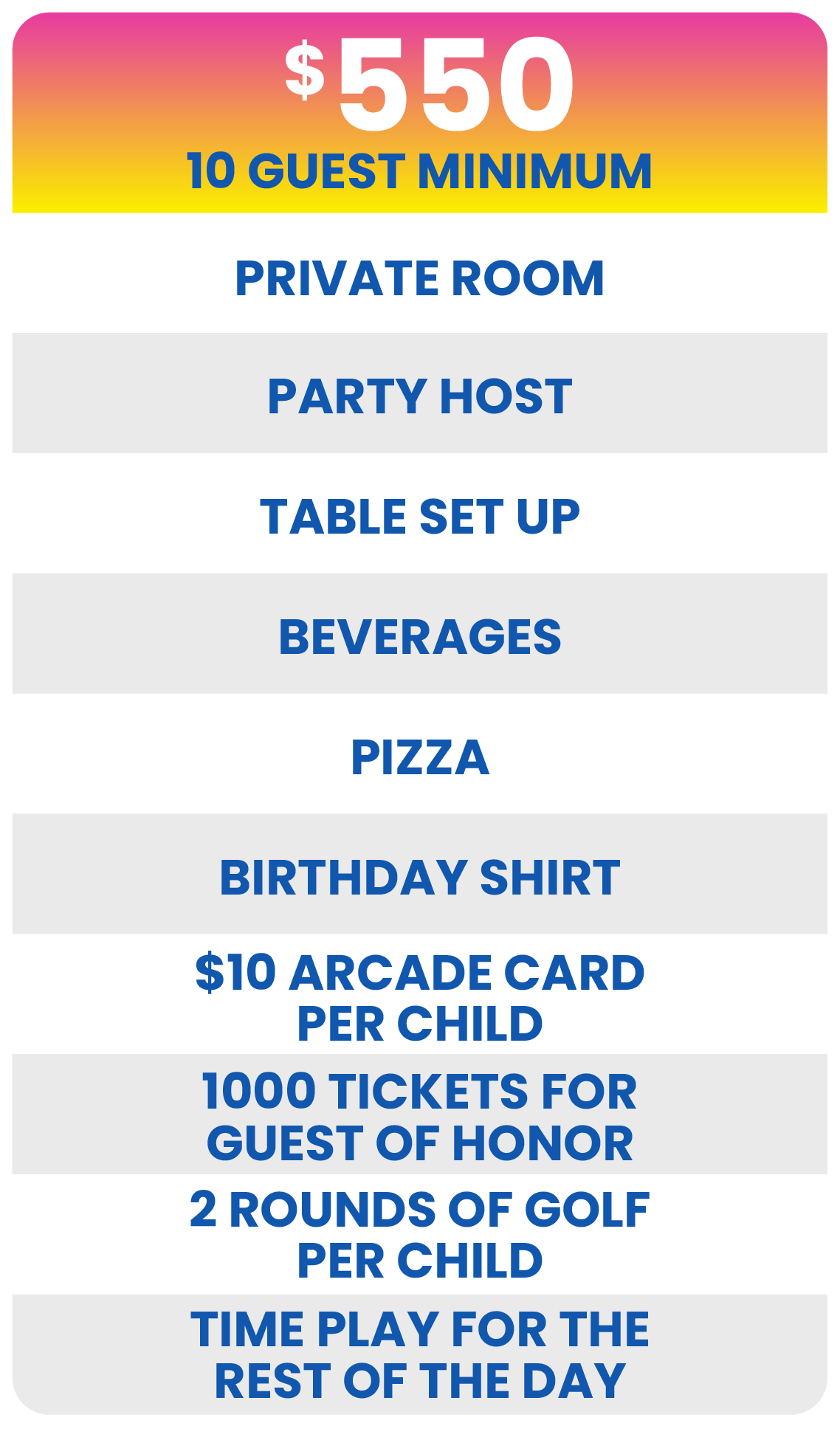 let's glow party package reno
