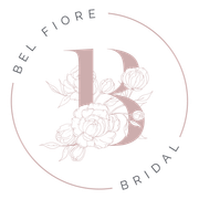 Logo for Bel Fiore Bridal: Pink letter
