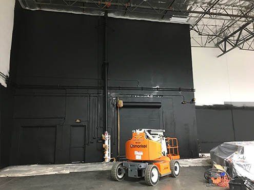 Black Paint in Wall — Professional Home Painting in Chatsworth, CA