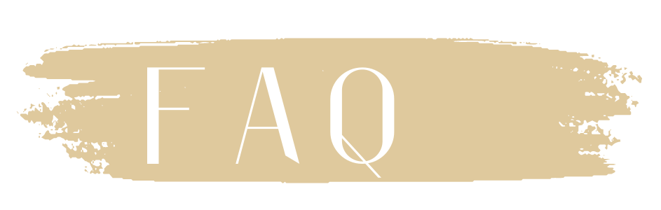A brush stroke with the word faq written on it.