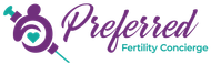 Logo with a purple figure holding a heart and a teal syringe. Text reads 