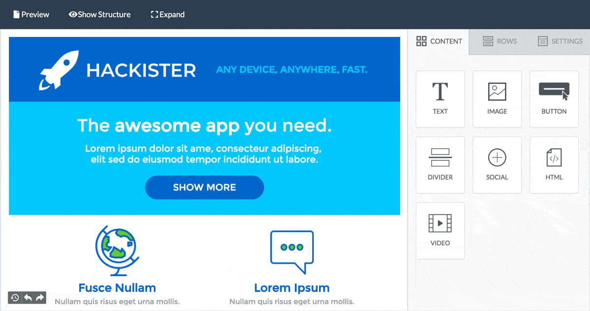 a screenshot of a hackster app that says the awesome app you need