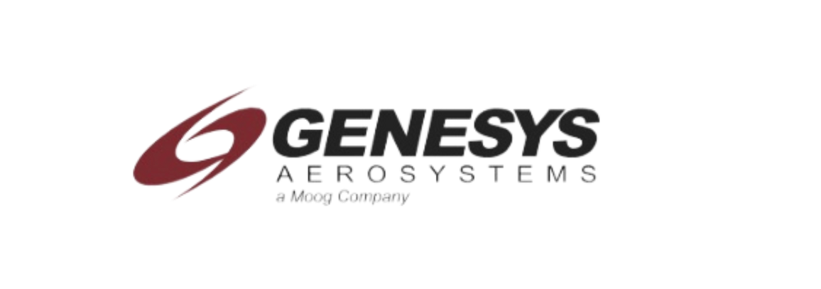 The genesys aerosystems logo is on a white background.