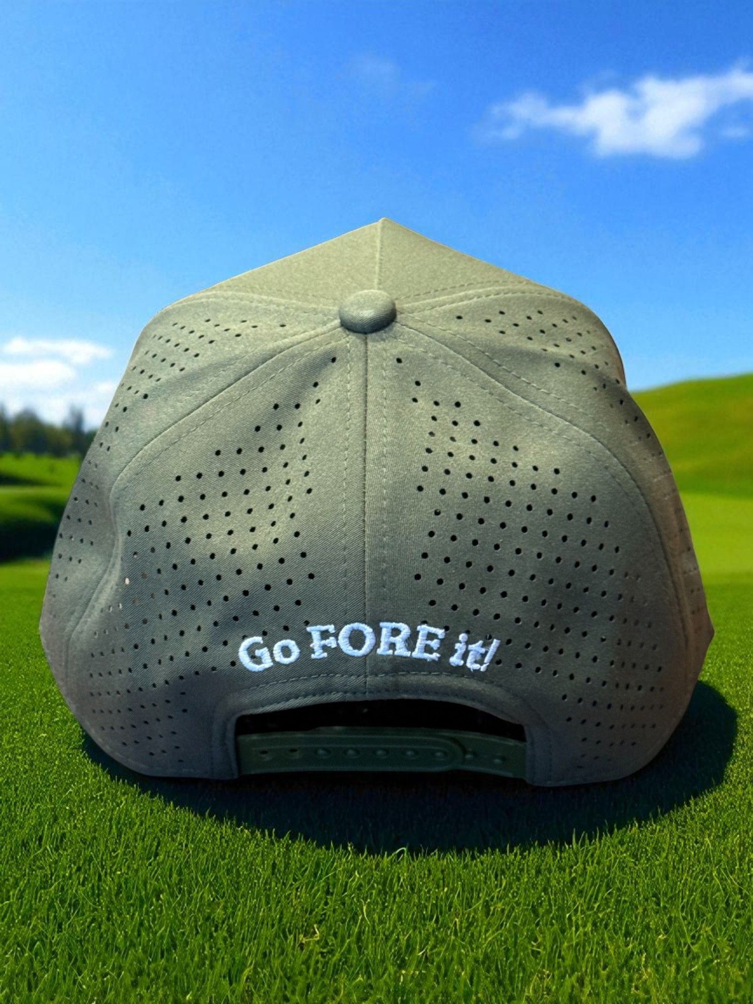 Signature 5-Panel Rope Snapback – Army Green & White Big Logo