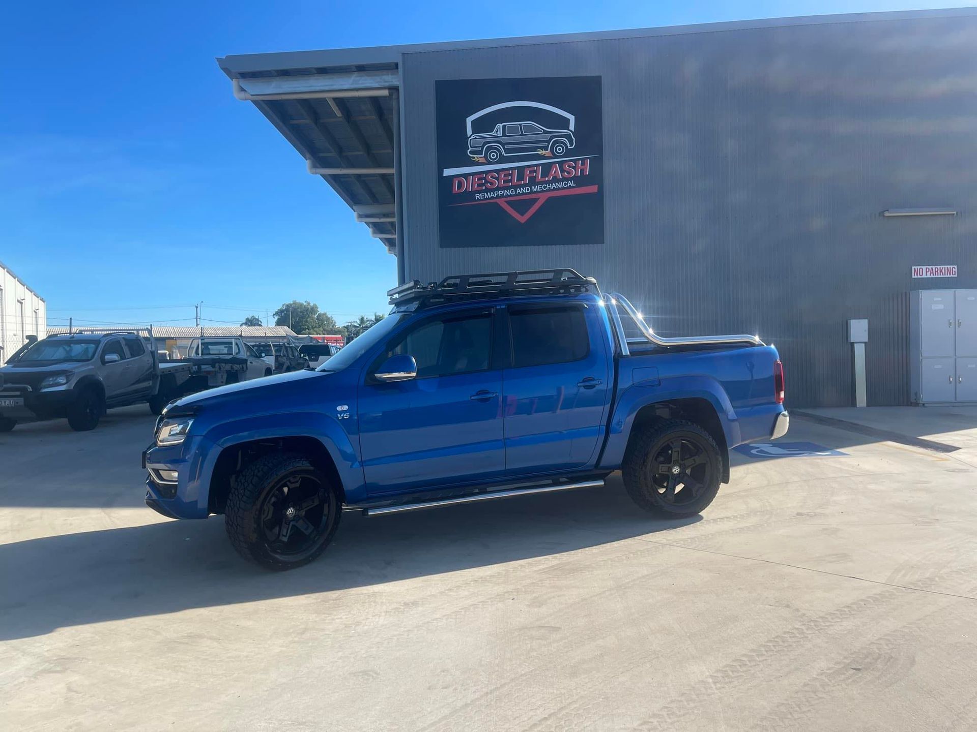 Blue Pickup Truck — Dieselflash Whitsundays in Proserpine, QLD