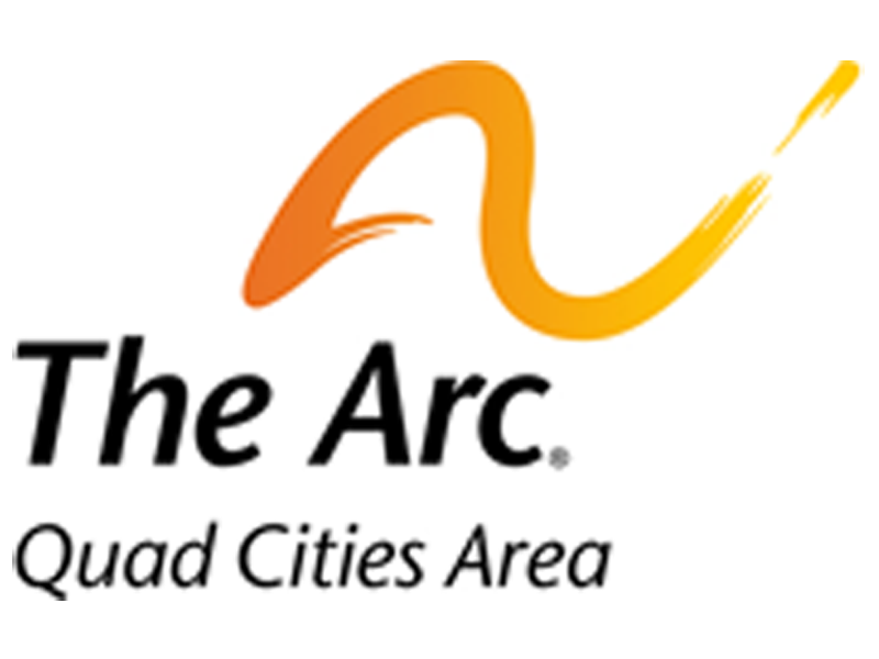 The logo for the arc quad cities area