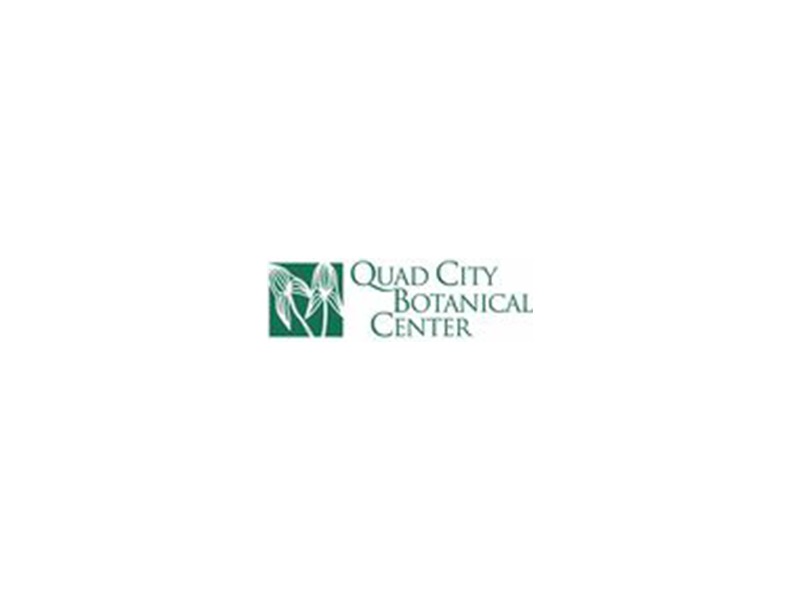 The quad city botanical center logo is on a white background.