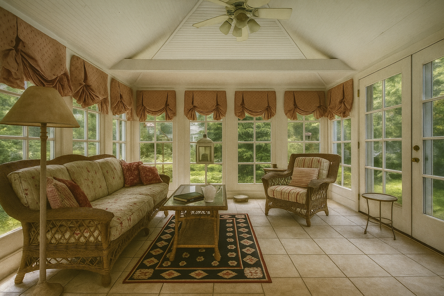 Affordable Sunroom Window Treatment Ideas