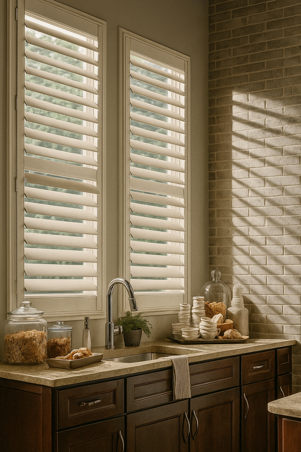 Faux Wood Blinds and Shutters