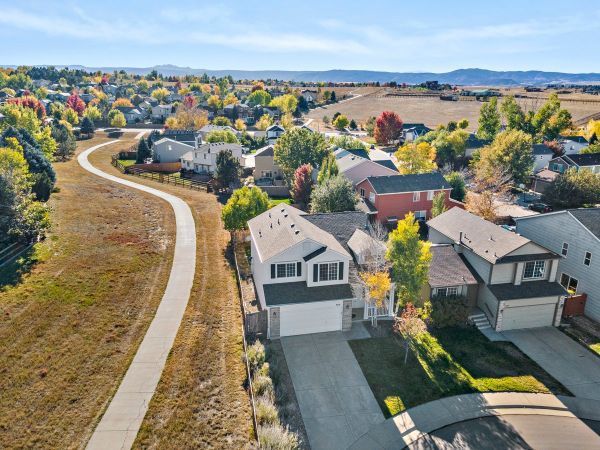ariel photo of house