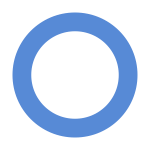 Universal blue circle symbol for diabetes