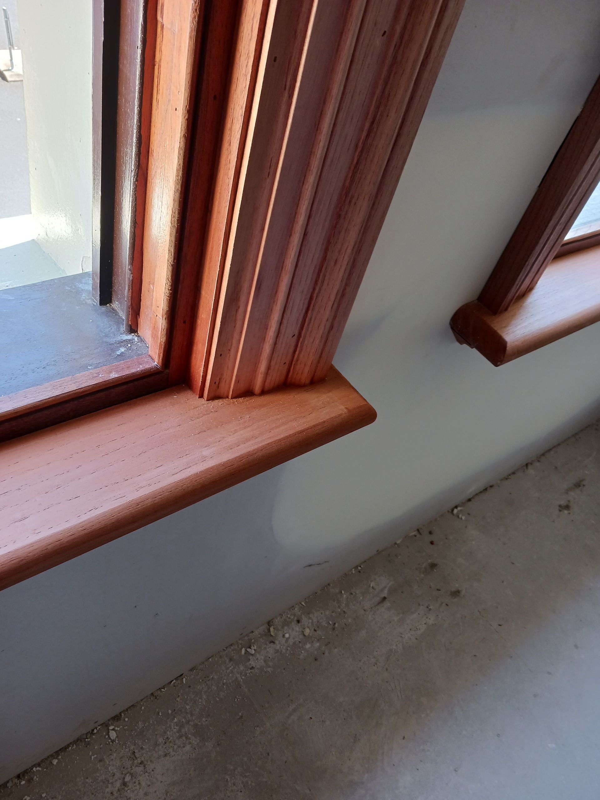 Close-Up of a Wooden Window Frame — Lunny's Carpentry In Dubbo, NSW