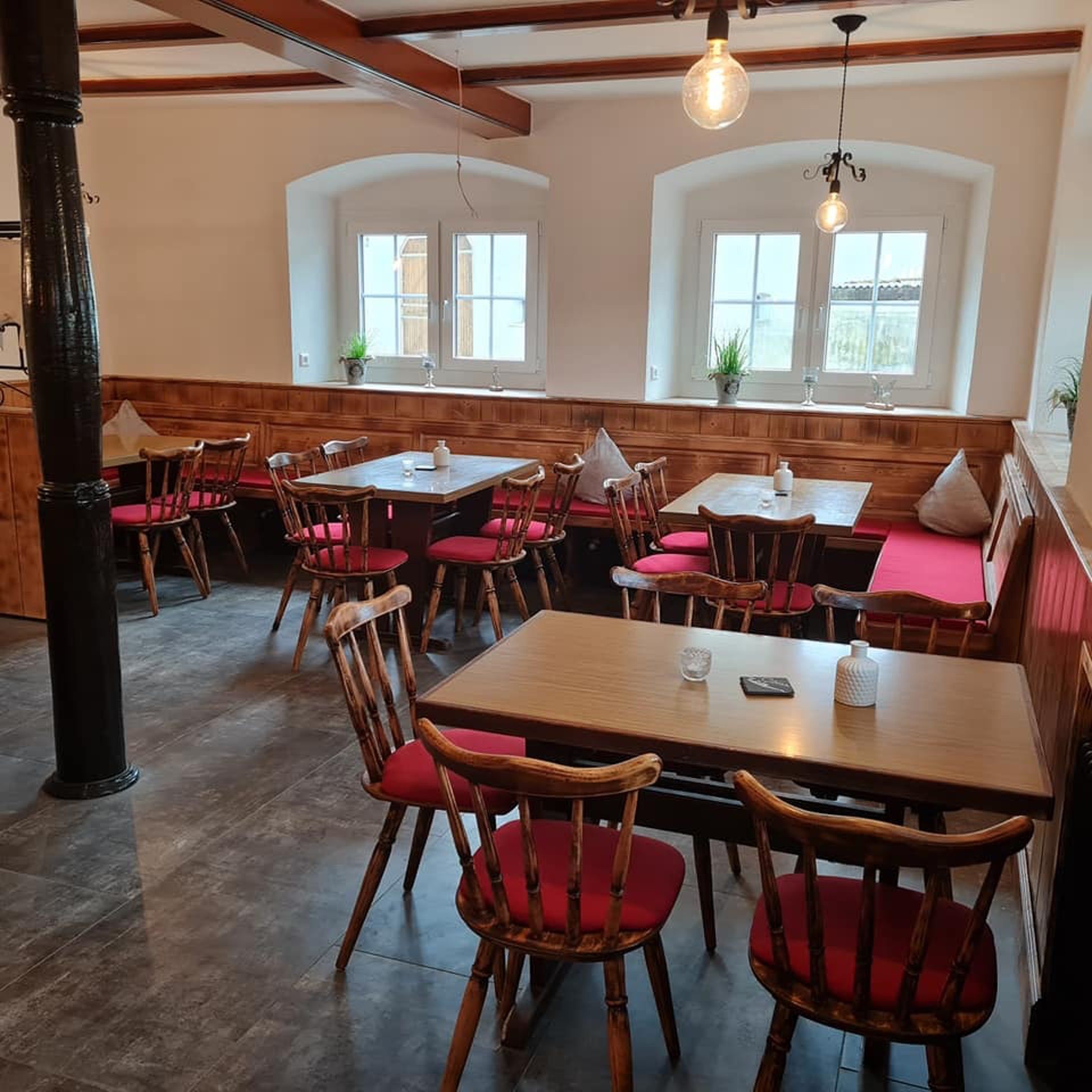 Gastraum Gasthaus zur Au in Scheer