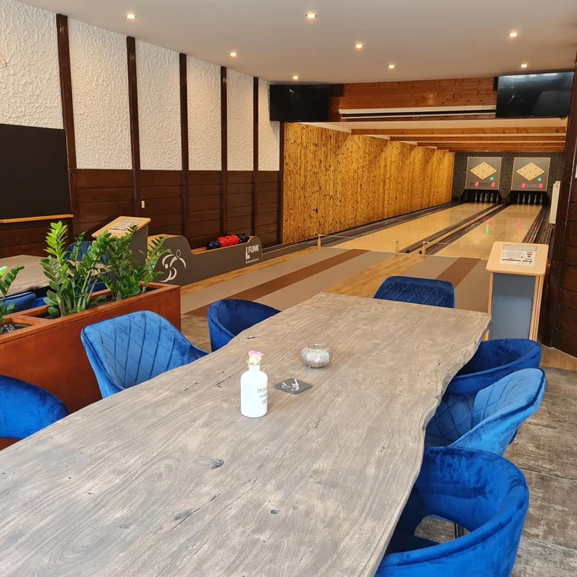 Kegelbahn im Gasthaus zur Au, Scheer