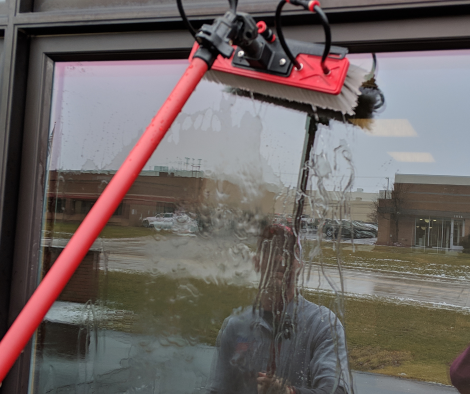 G&S Property Services providing window washing service