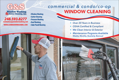 Commercial Window Washing  G&S Property Services, Inc.