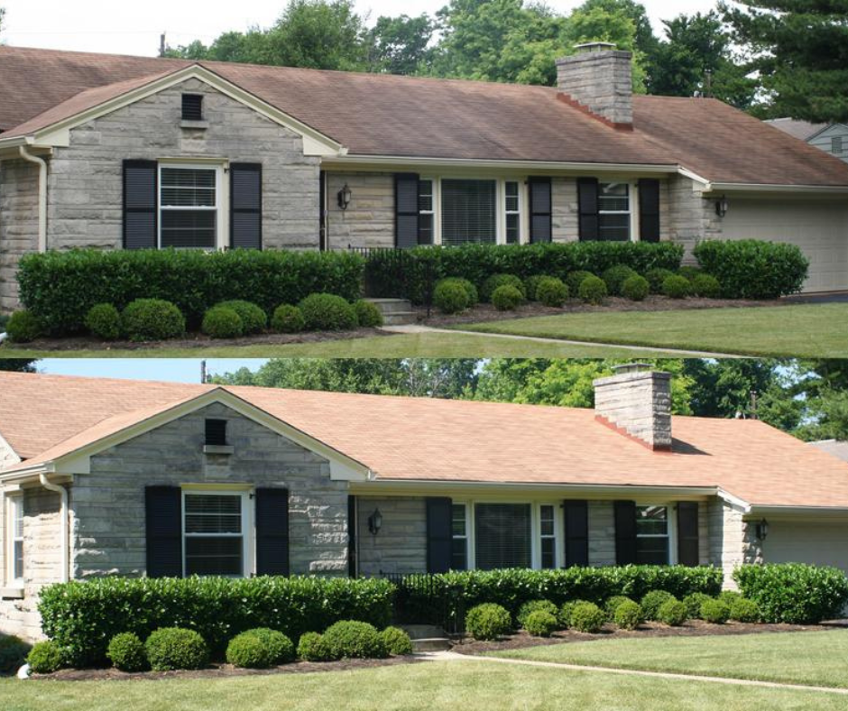 before and after G&S roof washing