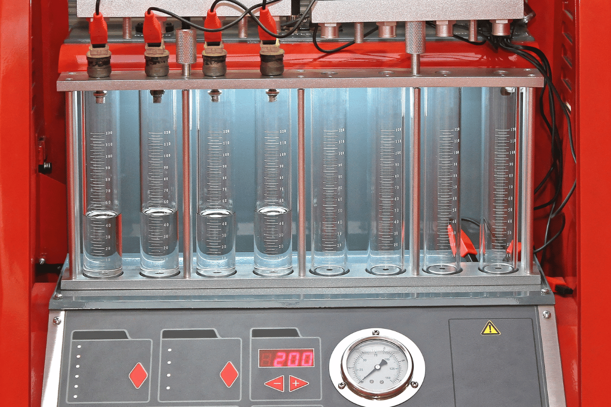 A machine with a display that says 200 on it