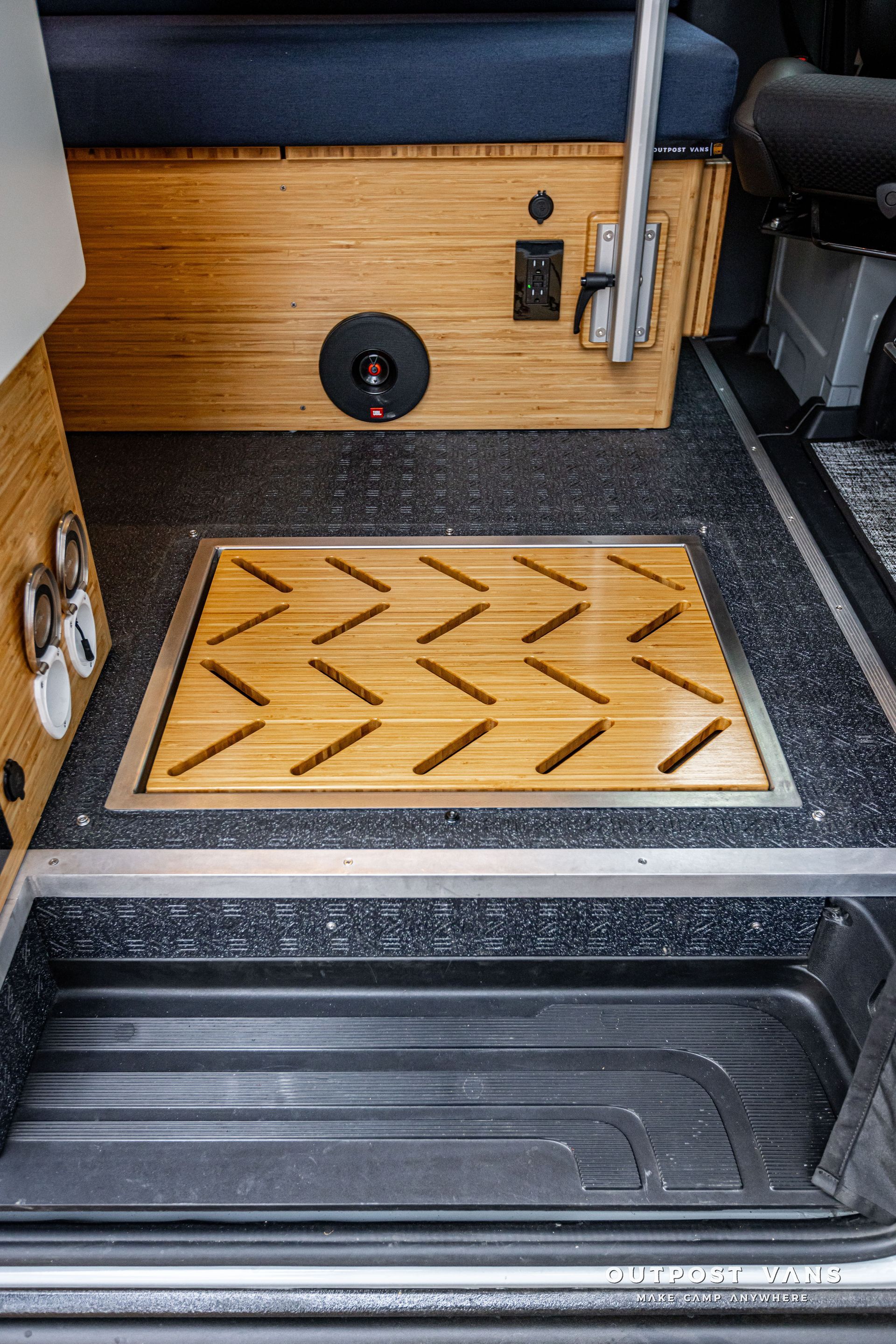 CAMPERVAN IN FLOOR SHOWER PAN