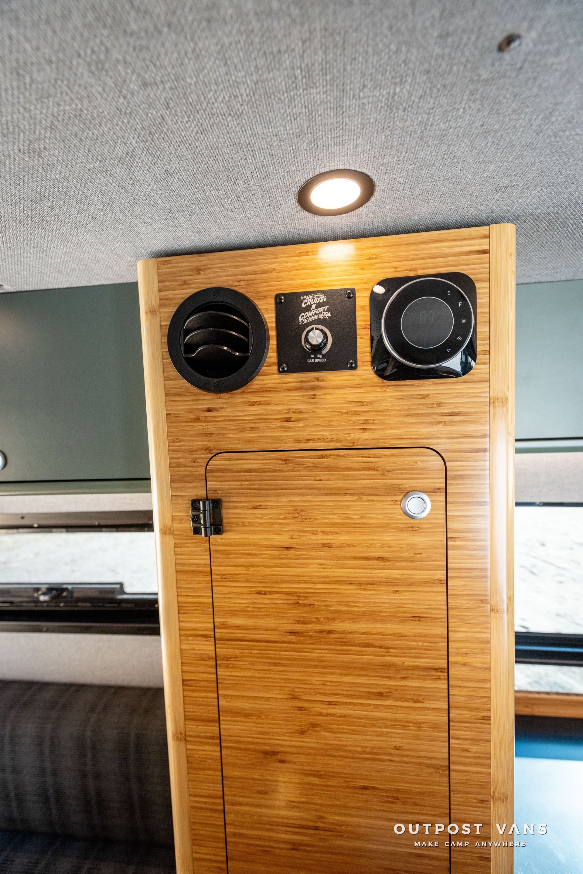campervan bamboo cabinet with cruise and comfort air conditioner