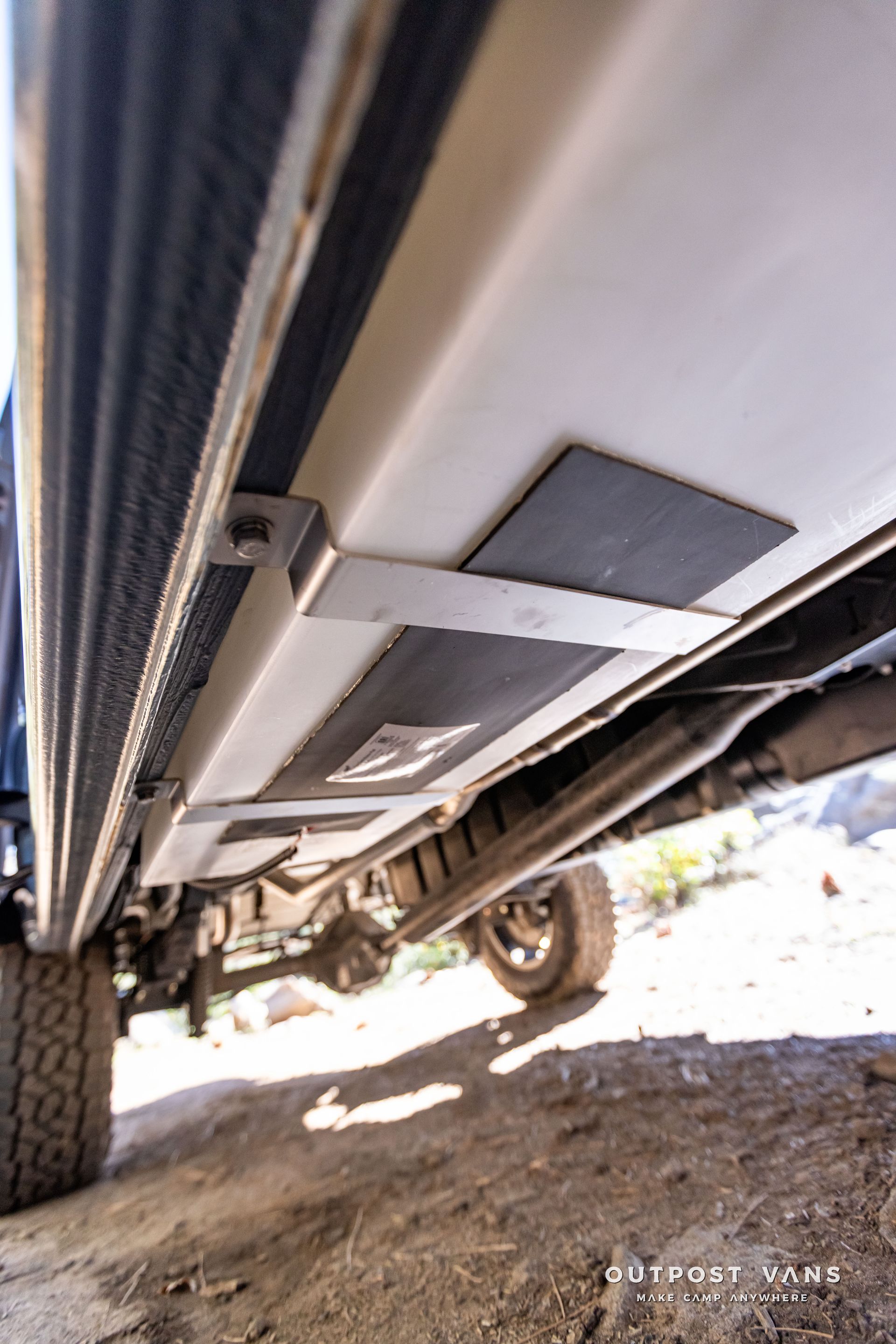 GRAY WATER TANK UNDER SPRINTER CAMPER VAN