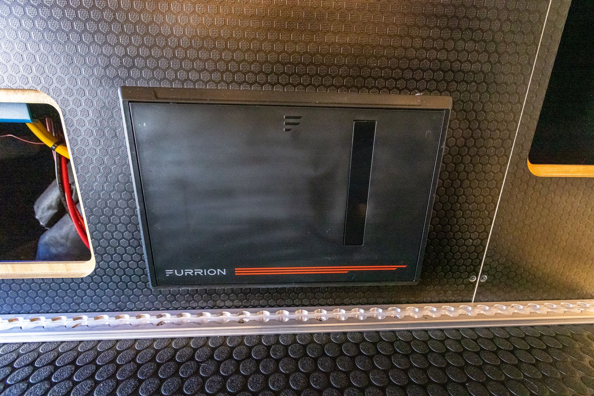 a black box with the word purrich on it