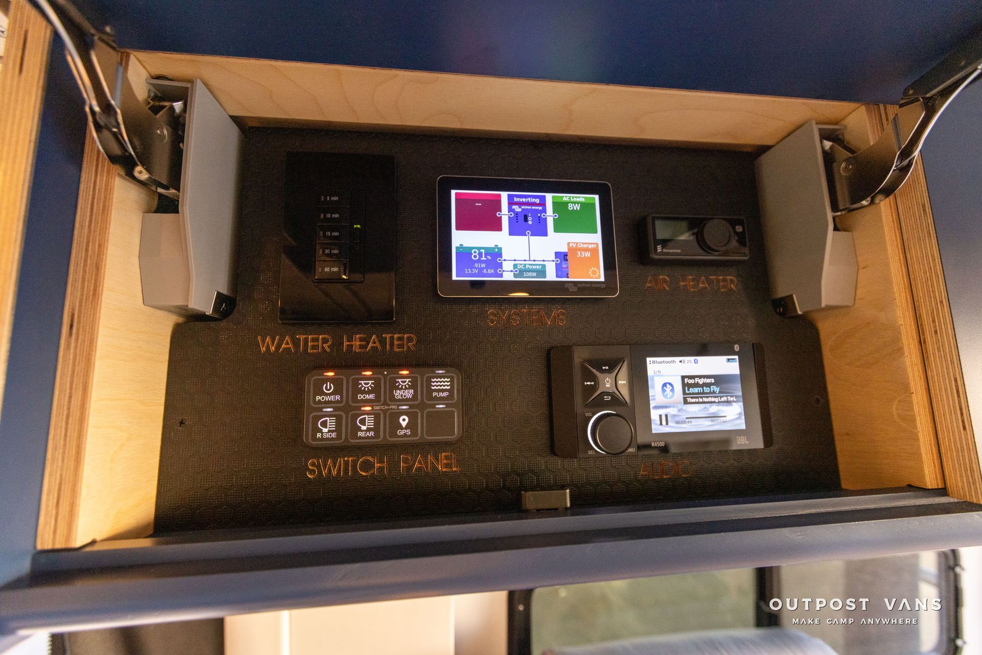 A box with a bunch of electronics inside of it