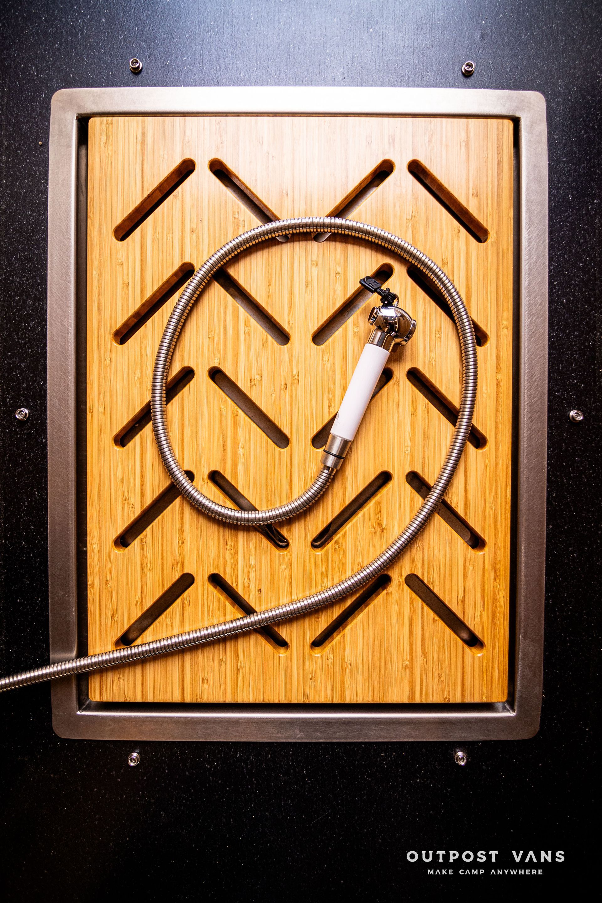 A picture of a hose with the words outpost vane on the bottom