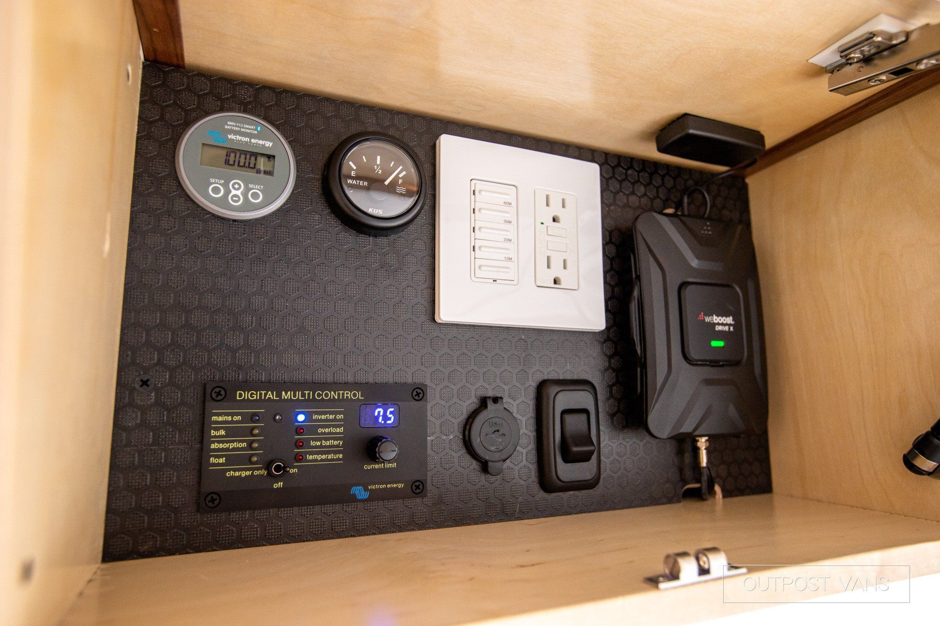 A wall with a bunch of electrical equipment on it