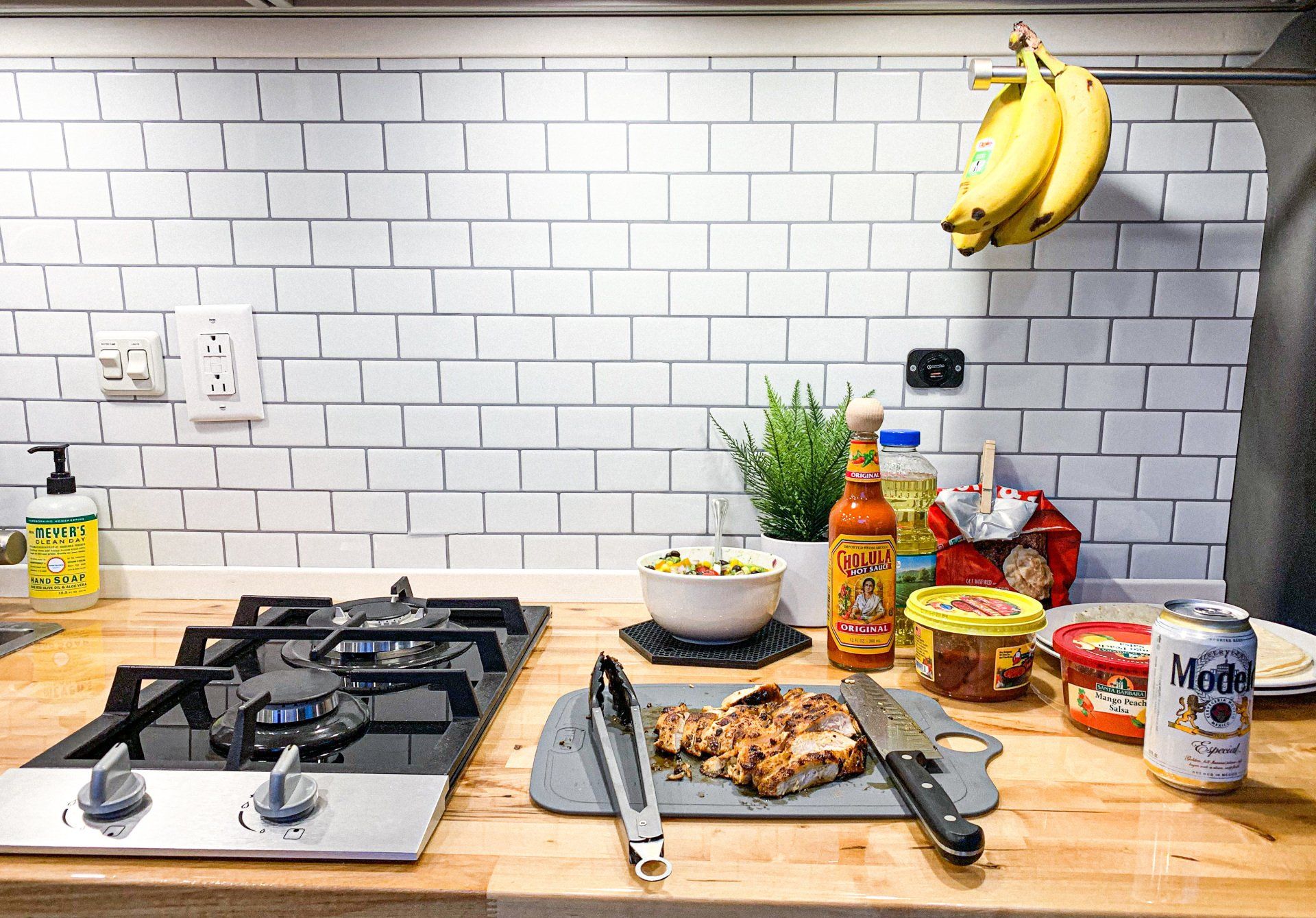 Van Life cooking in a Sprinter Van