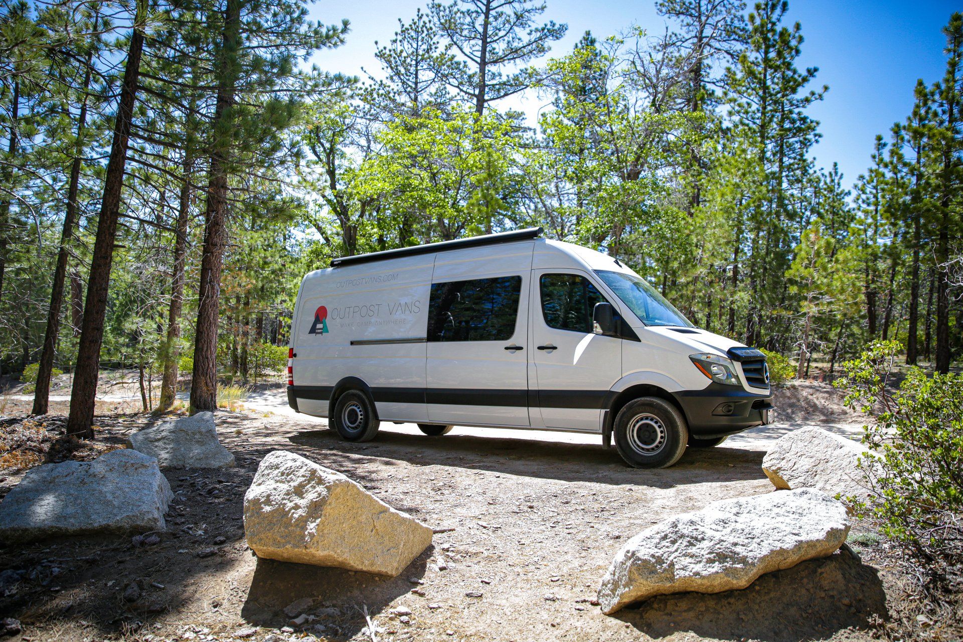 Outpost Vans Blog, Big bear, mountain biking, camper van, camper van rental, san diego, camping,