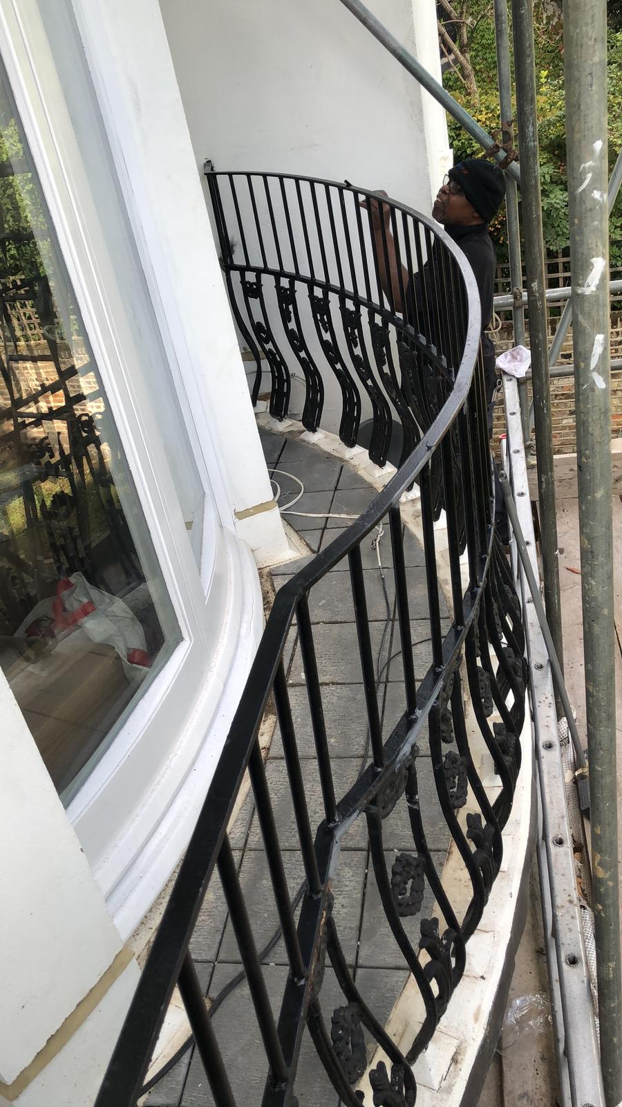 Curved Railing, Belsize park
