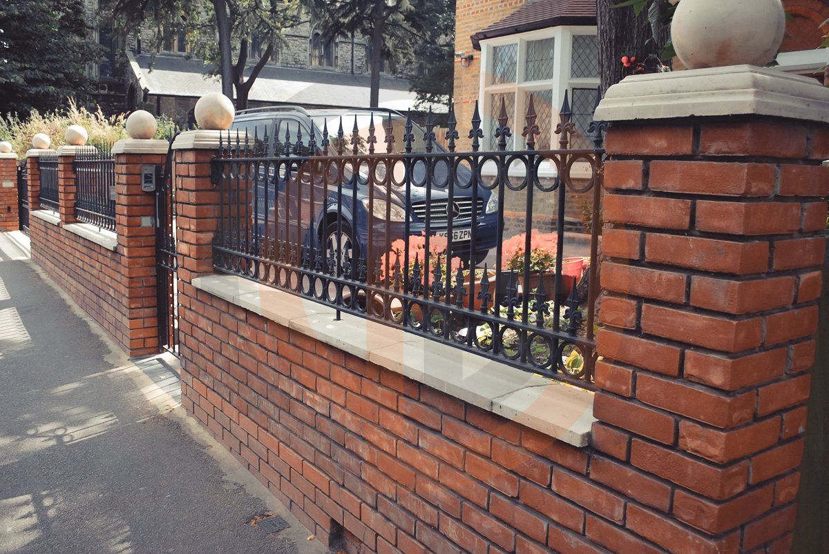 Electric Slidings gate, front railings _ pedestrian gate, Walthamstow