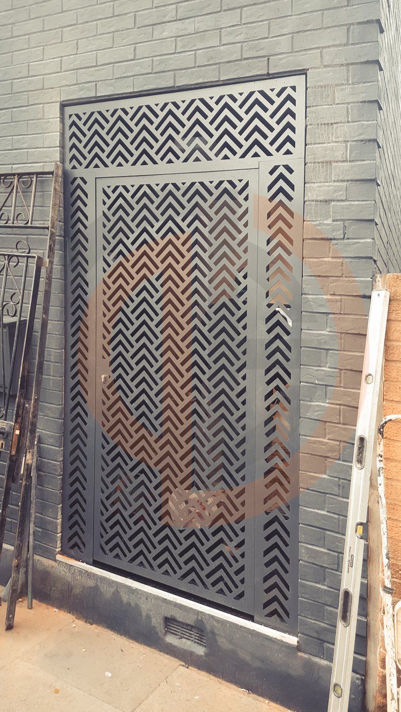 Front Entrance Gate, Powder Coated Finish Hackney